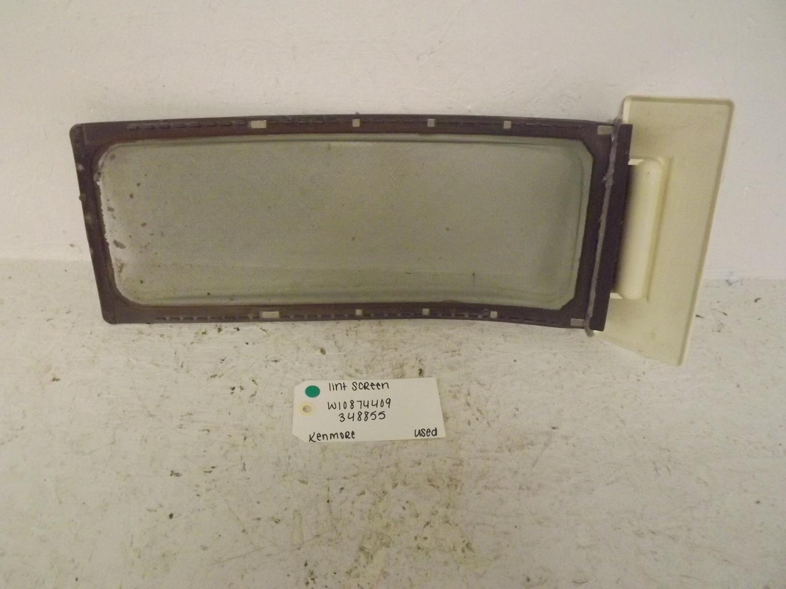 Kenmore Dryer W10874409 348855 Lint Screen Used Kenmore Dryer W10874409 348855 Lint Screen Used